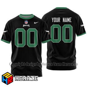 Philadelphia Eagles T Shirt Custom Name Number Heraze Store