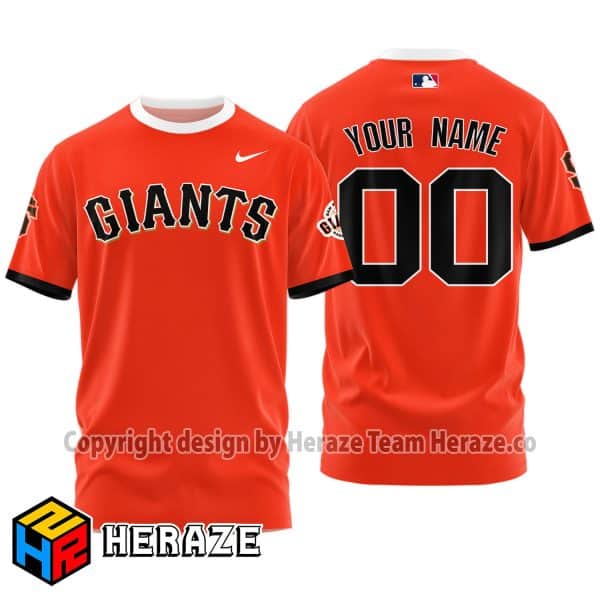 San francisco giants custom t shirts on sale